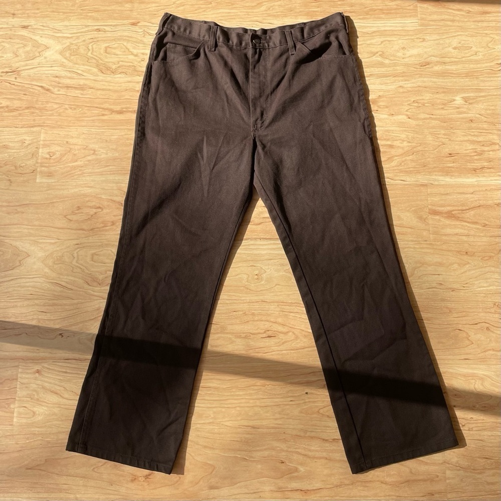 Vintage |Dickies| 100% Cotton Brown Loose Jeans Men’s *Labeled Size 38 X 29L - Picture 3 of 9